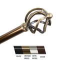 Central Design Central Design 4842-284 Giro 0.81 in. Curtain Rod; 28-48 in. - Antique Brass 4842-284